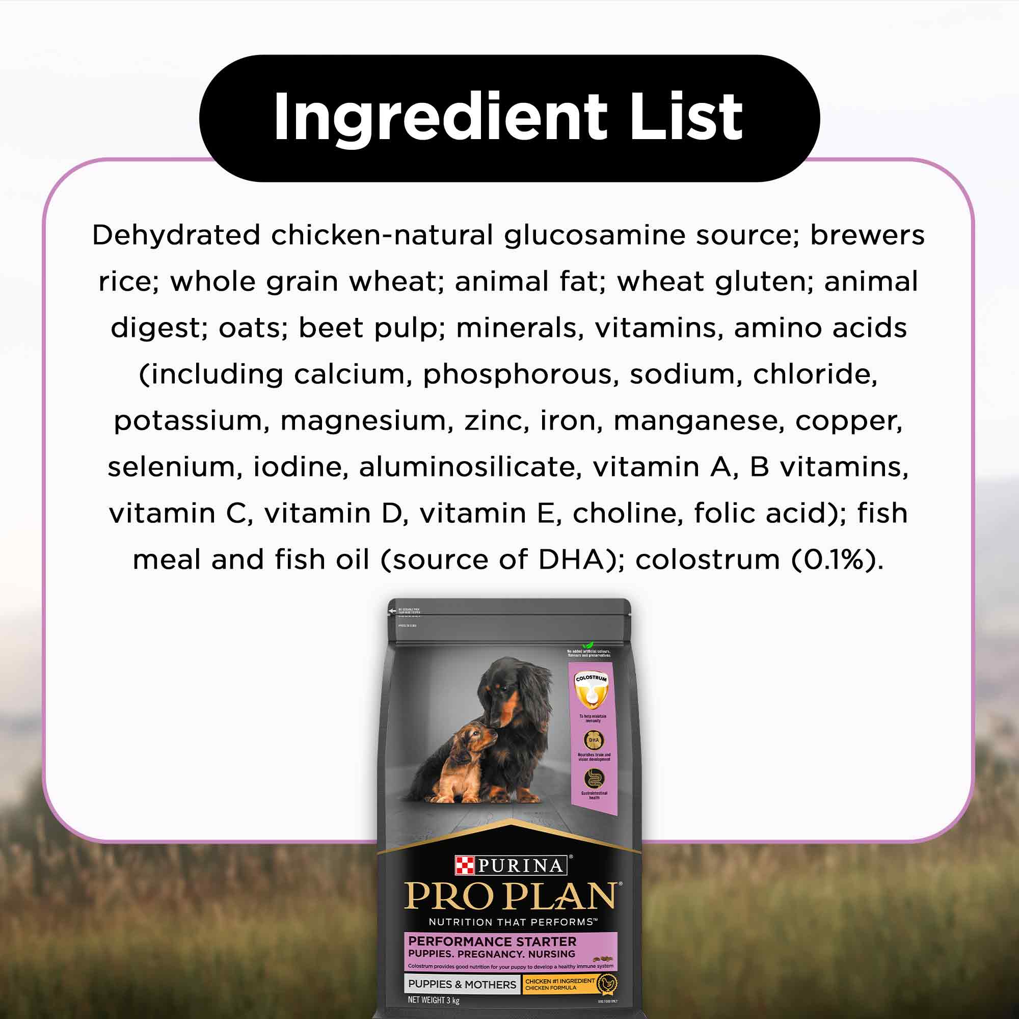 PURINA PRO PLAN Puppy Food Starter Kit - 3kg