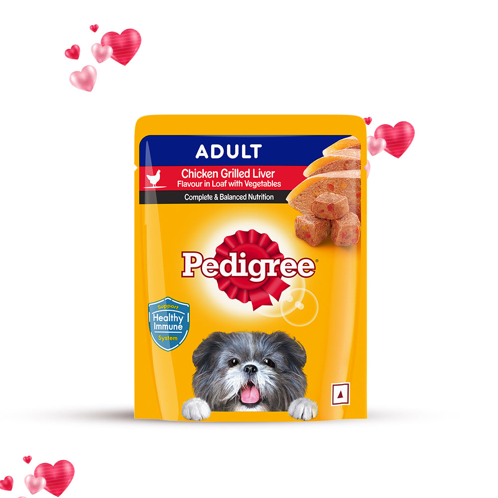 Pedigree Wet Dog Food - Chicken Grilled Liver in Loaf with Vegetables