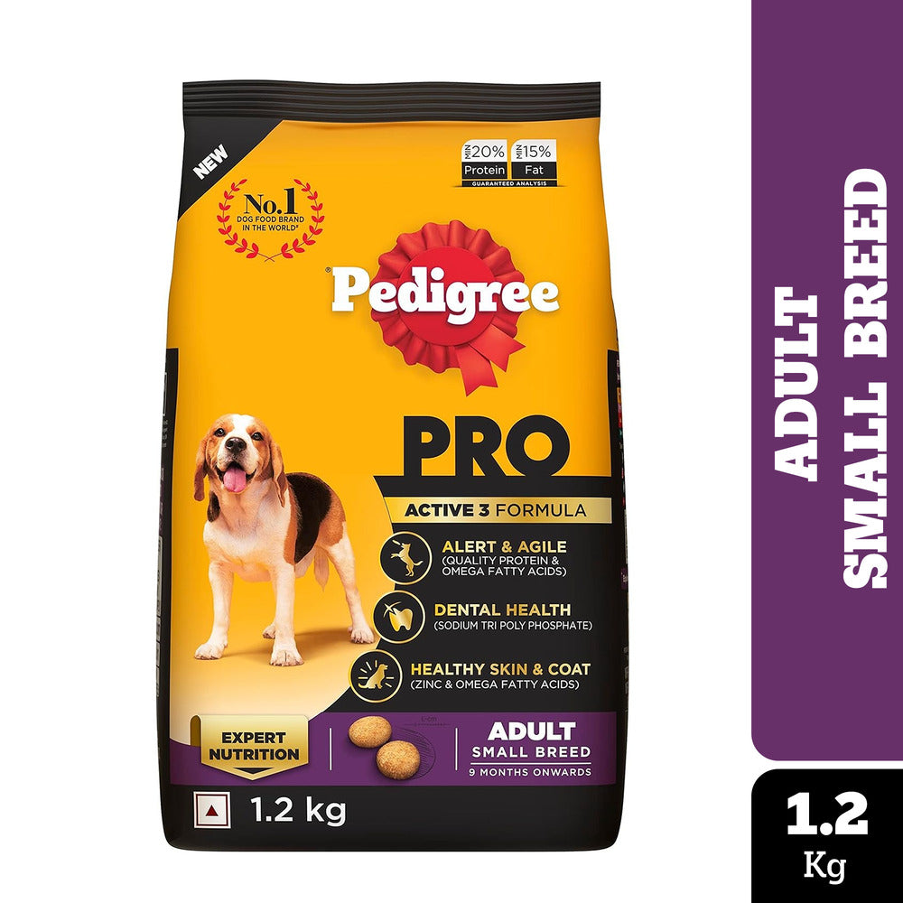Pedigree PRO Dry Dog Food -  Adult Small Breed Dogs (9+ Months)