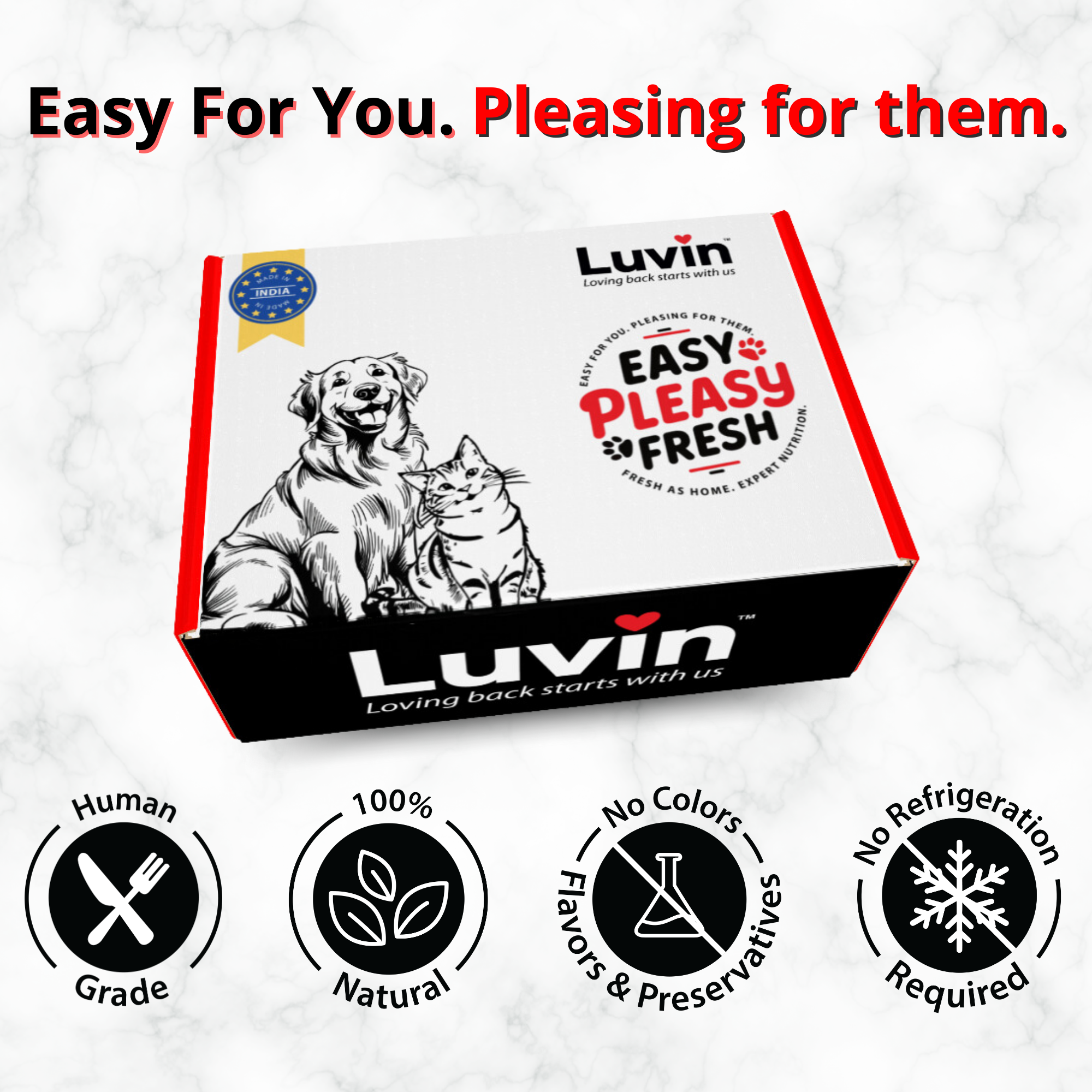 Luvin Chicken Bone Broth for Dogs – 80ml (Pack of 6)