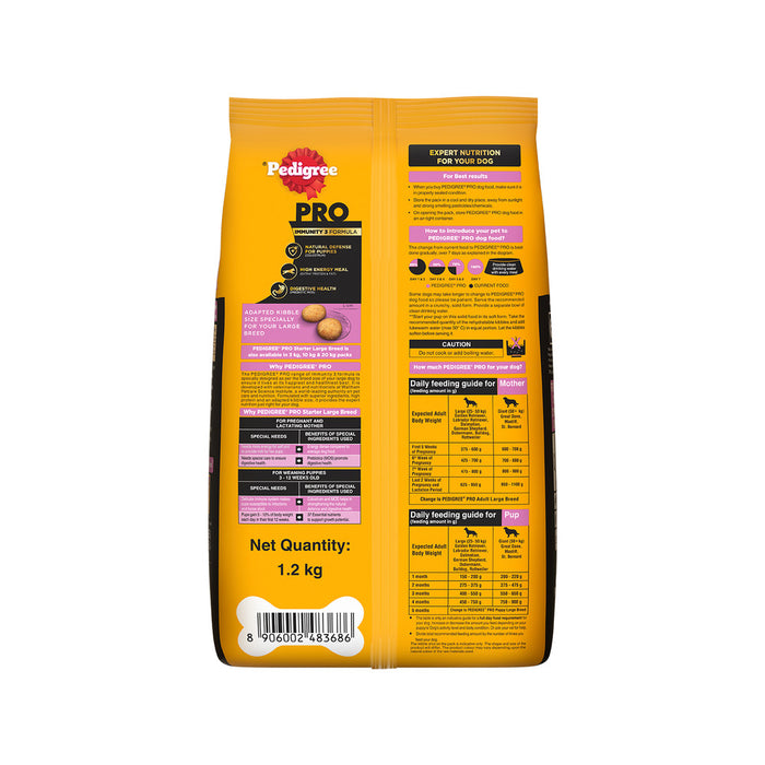 Pedigree PRO Dry Dog Food - Lactating/Pregnant Mother & Pup (3-12 Weeks) Large Breed