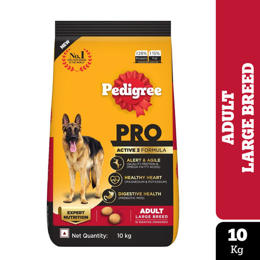 Pedigree PRO Dry Dog Food - Active Adult Dogs Large Breed (18+ Months)