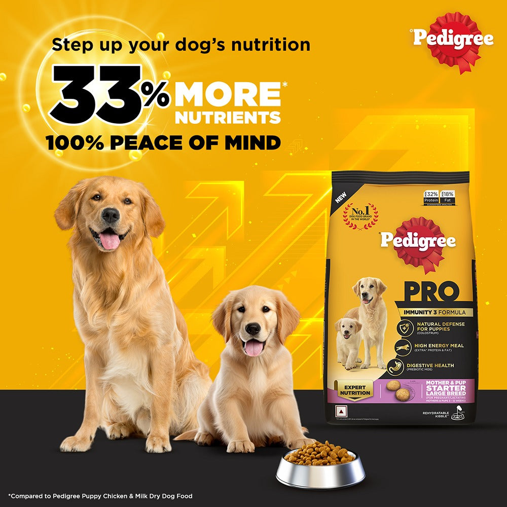Pedigree PRO Dry Dog Food - Lactating/Pregnant Mother & Pup (3-12 Weeks) Large Breed