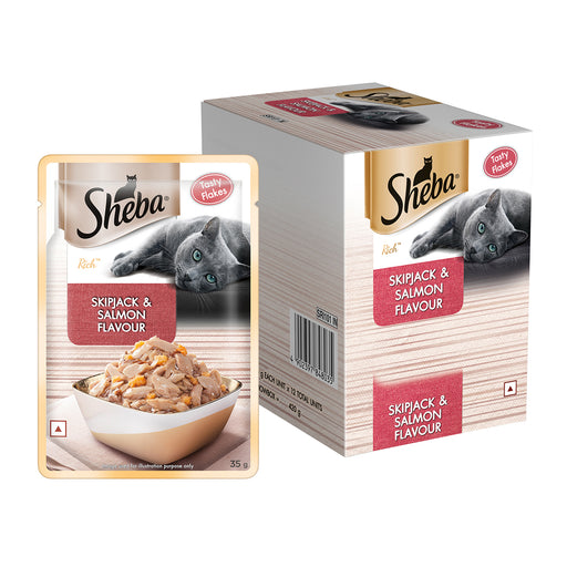 Sheba Wet Cat Food - Skipjack & Salmon