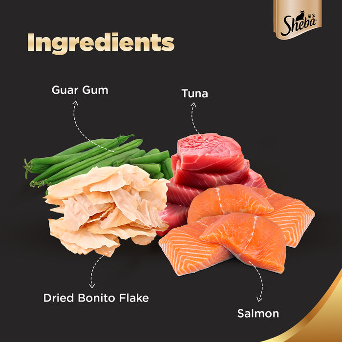Sheba Wet Cat Food - Skipjack & Salmon