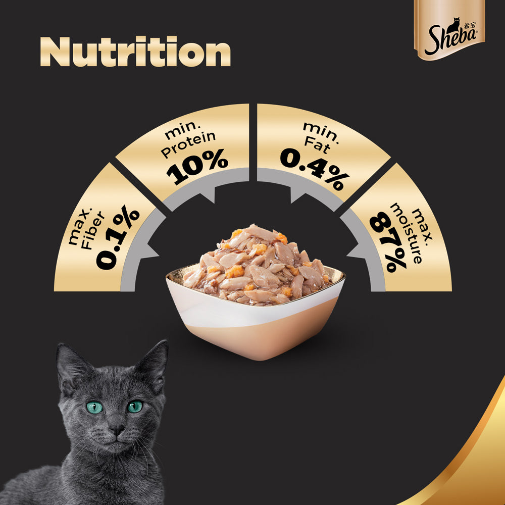 Sheba Wet Cat Food - Skipjack & Salmon