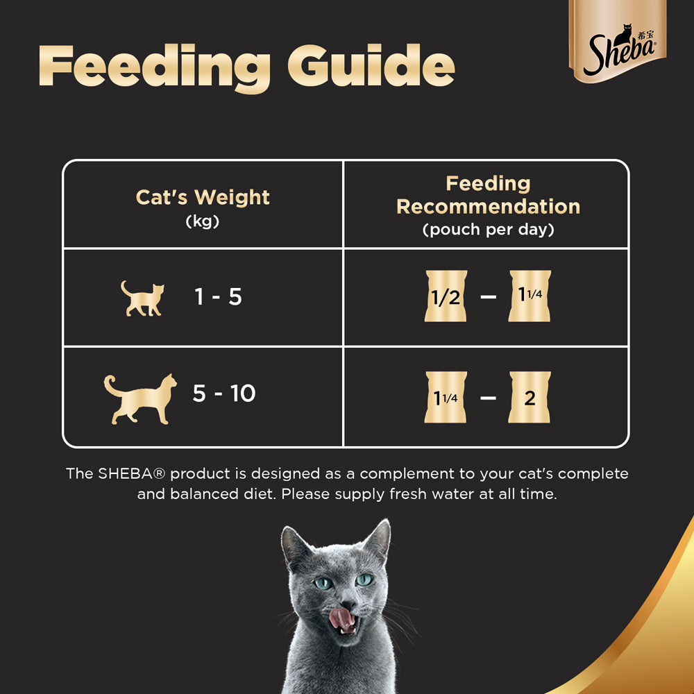 Sheba Wet Cat Food - Skipjack & Salmon