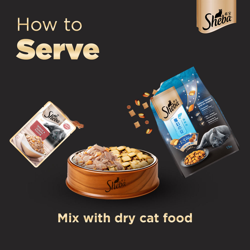 Sheba Wet Cat Food - Skipjack & Salmon