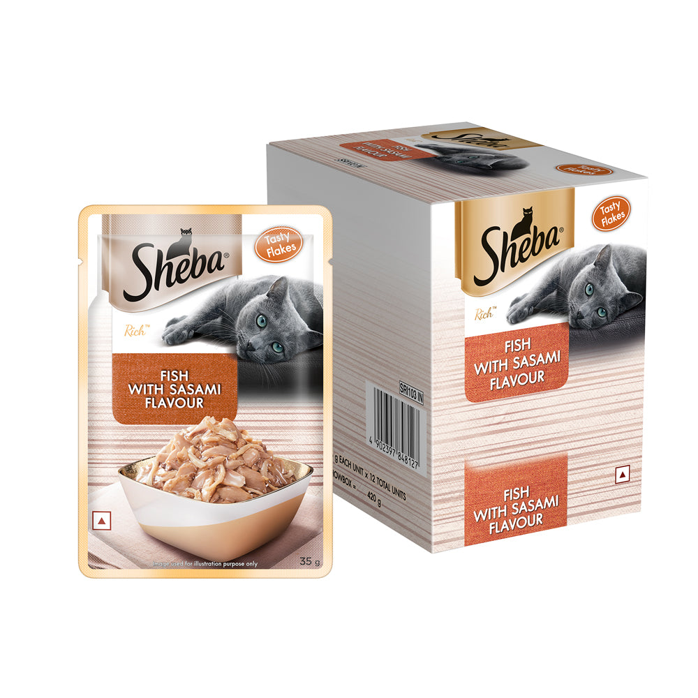 Sheba Wet Cat Food - Fish with Sasami