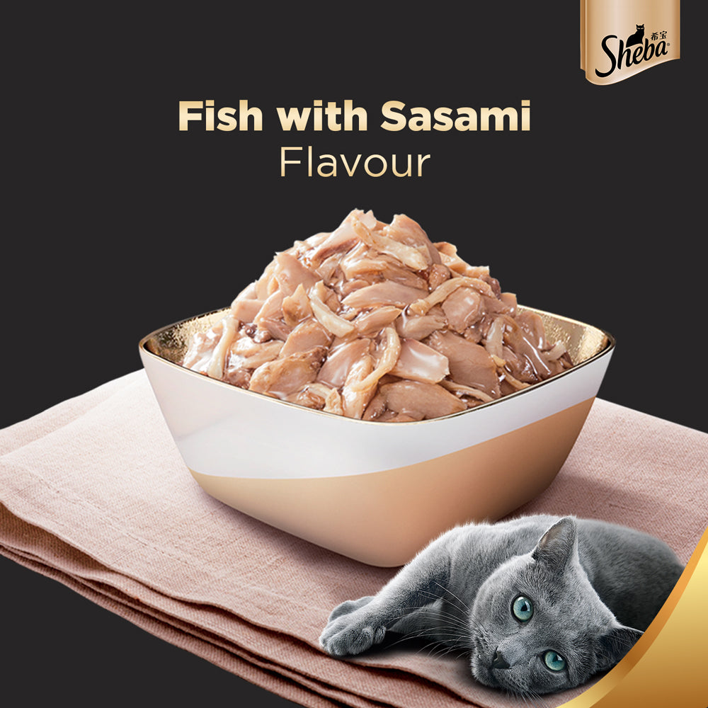Sheba Wet Cat Food - Fish with Sasami