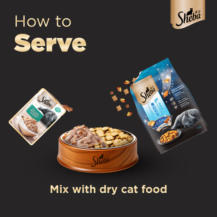 Sheba Wet Cat Food - Fish with Dry Bonito Flake