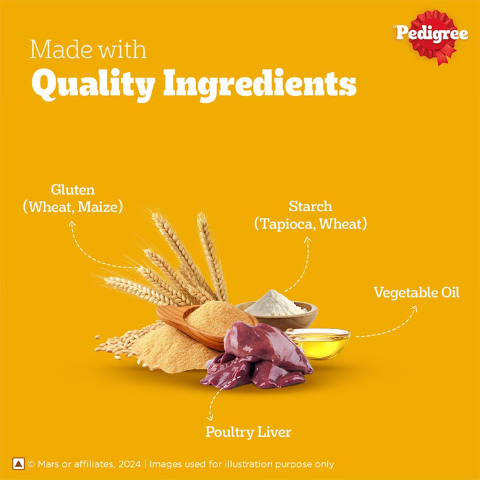 PedigreeÂ® Tasty Jerkyâ„¢ Dog Treat, Roasted Lamb Flavour, 70 g, Jerky-style Treats for Bonding, Low-fat and High-protein* Dog Treats