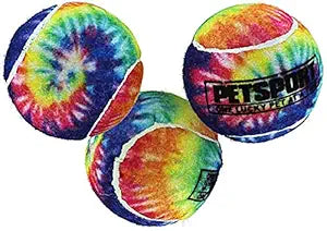 Tie Dye Squeak Balls Dog Toy -  5cm, 3 pcs