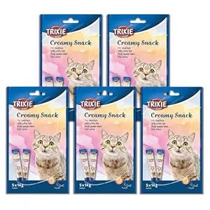Trixie Creamy Snack With Chicken Cat Treats  5 - 14 gm - Pack of 5