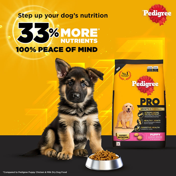 Pedigree PRO Dry Dog Food - Large Breed Puppy (3-18 Months)