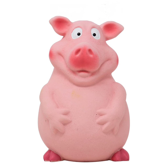FOFOS Latex Bi Pig Squeaky Dog Toy