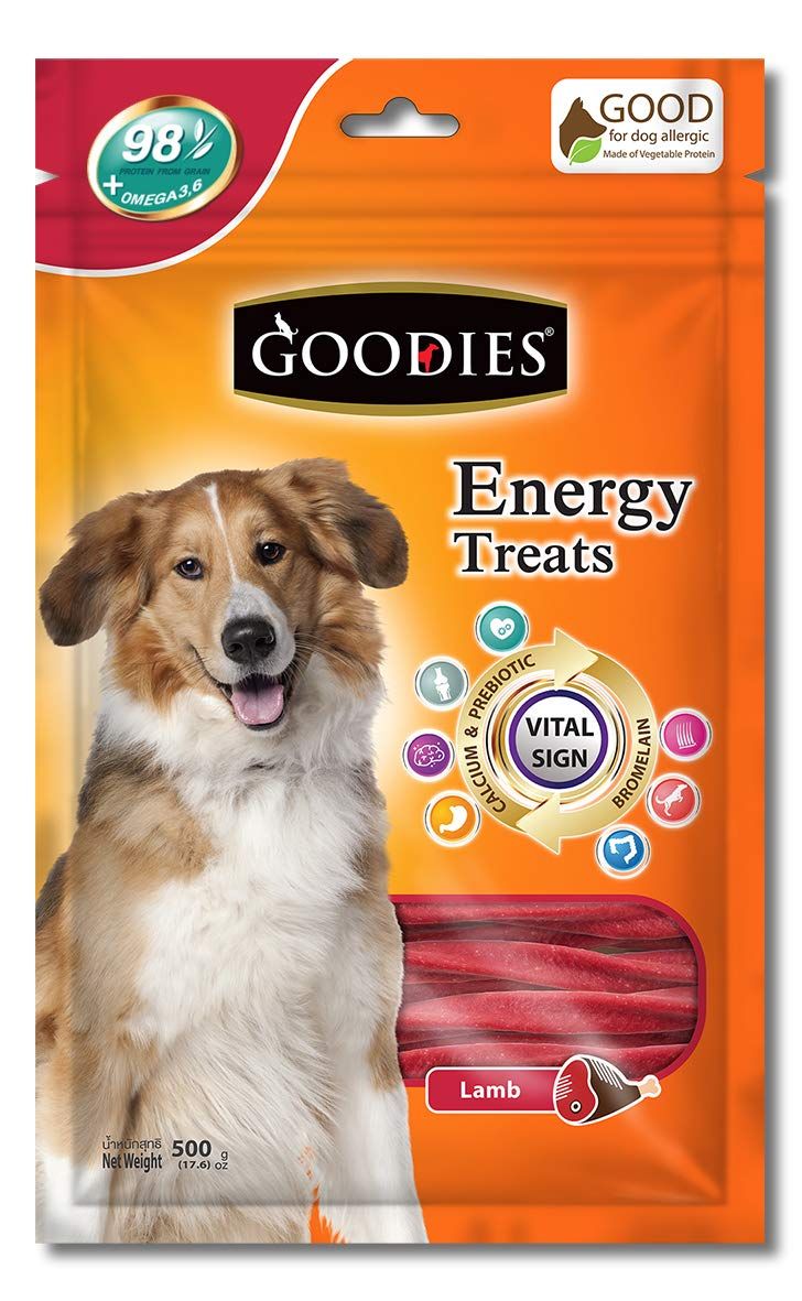 Goodies Energy Treats Lamb Flavour Dog Dental Treat - 125 gm - Pack of 5