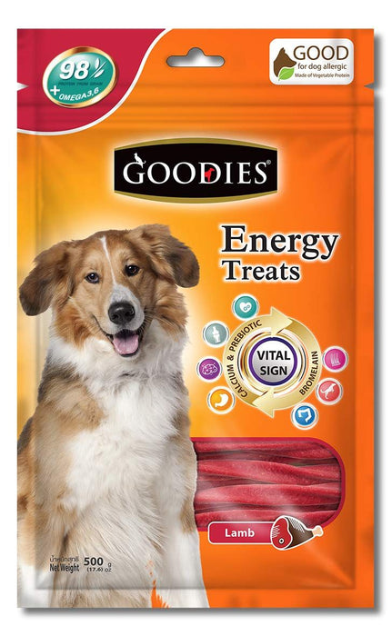 Goodies Energy Treats Lamb Flavour Dog Dental Treat - 125 gm - Pack of 5