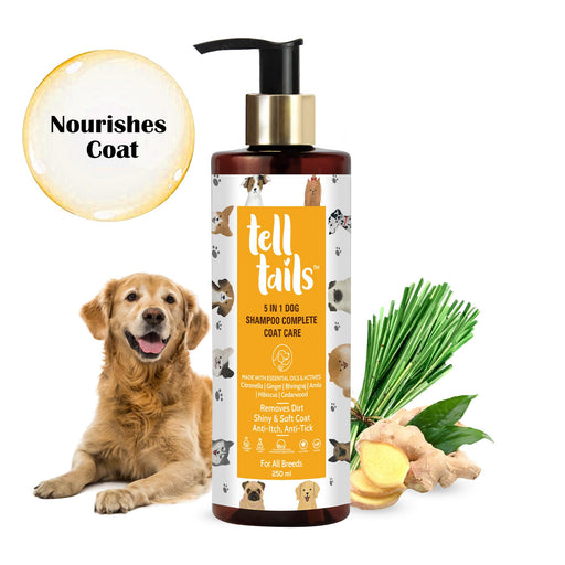 Tell Tails 5-in-1 Natural Dog Shampoo with Essential Oils - 250ml