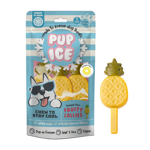 Imaginelles Pup Ice Fruity Lollies Pineapple 3 Pieces - 90gm