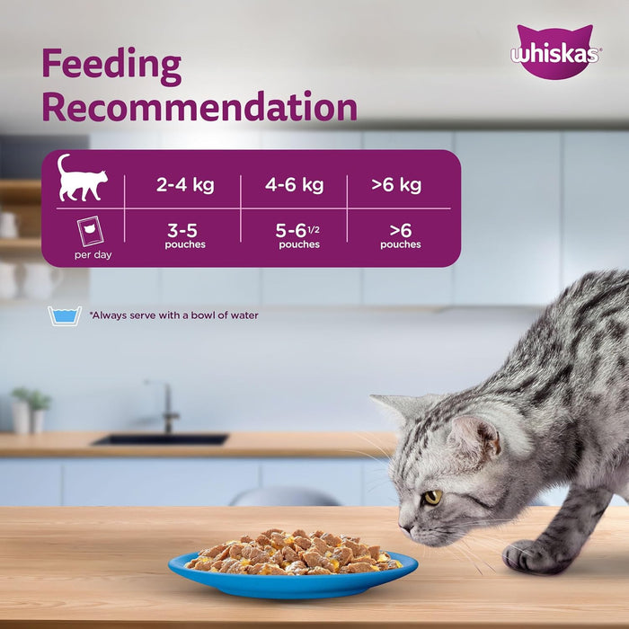 Whiskas Adult (+1 year) Wet Cat Food, Tuna in Jelly