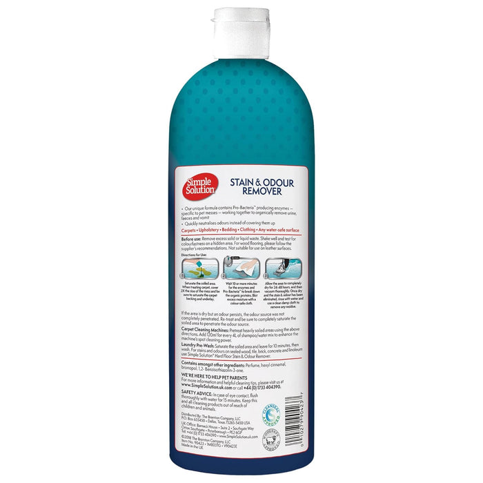 Simple Solution Dog Stain & Odor Remover - 1 Litre