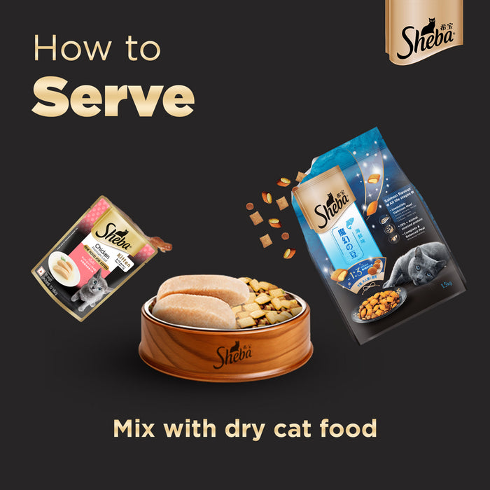 Sheba Premium Wet Cat Food - Chicken Loaf for Kittens