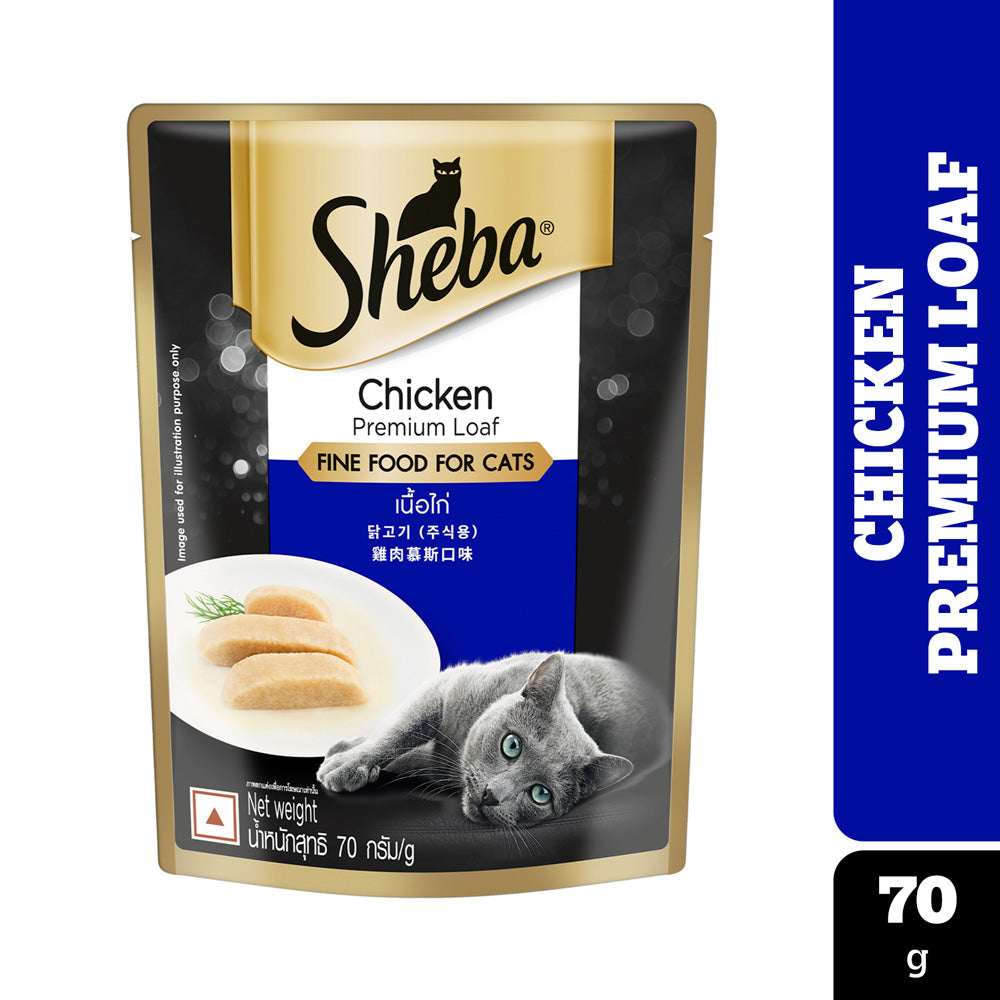 Sheba Premium Wet Cat Food - Chicken Loaf