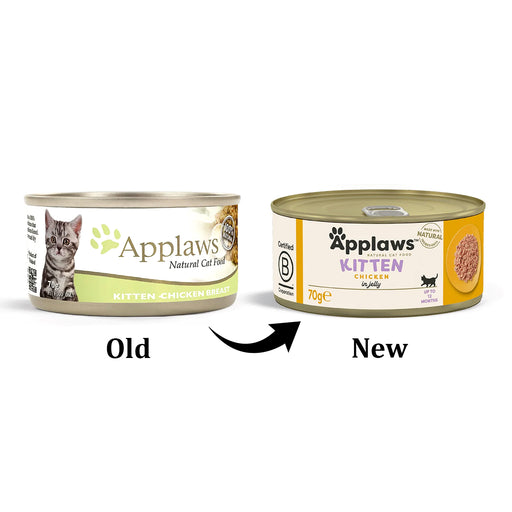 Applaws Wet Cat Food for Kittens - Chicken Breast (70g x 12 Cans)