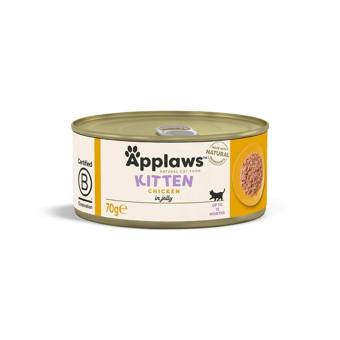 Applaws Wet Cat Food for Kittens - Chicken Breast (70g x 12 Cans)