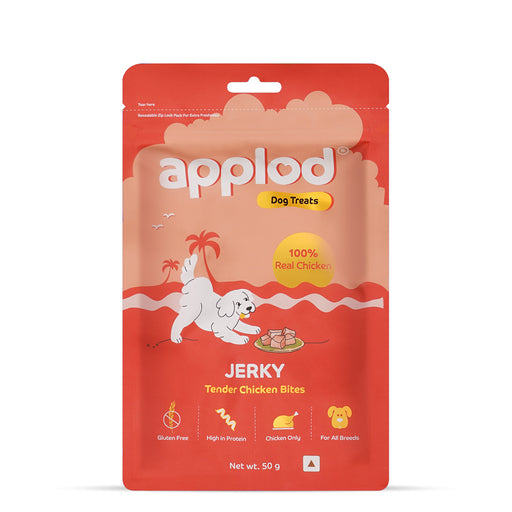 Applod Tender Chicken Jerky Bites Dog Treat 50 Gm - Pack of 5