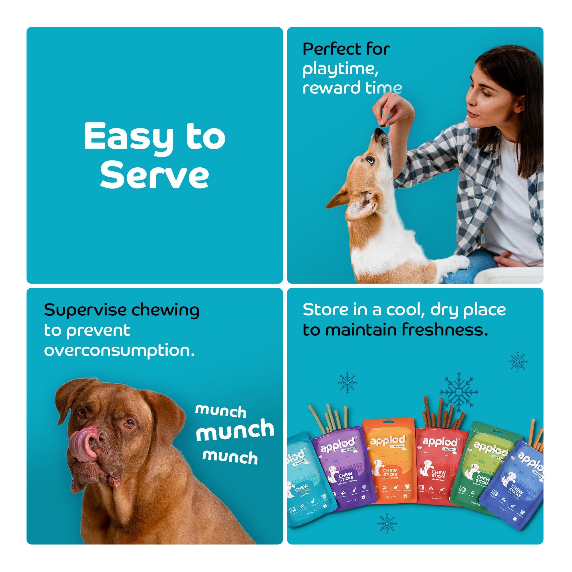 Applod Soft Assorted Chew Stick - 70 gm