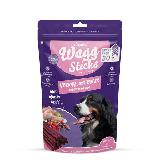 Chesters Wagg Sticks Berryblast Sticks Dog Treat
