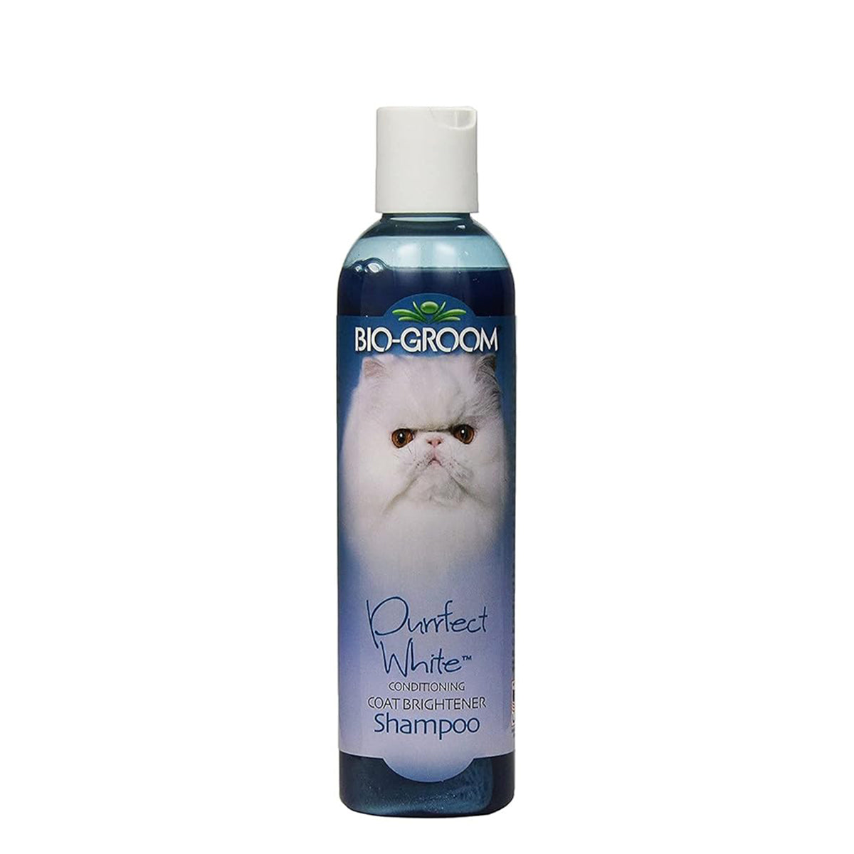 Bio-Groom Shampoo for Cats - Conditioning Coat Brightener Shampoo Purrfect White (235ml)