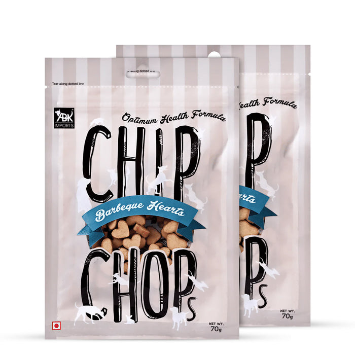 Chip Chops Dog Treats - Barbeque Hearts