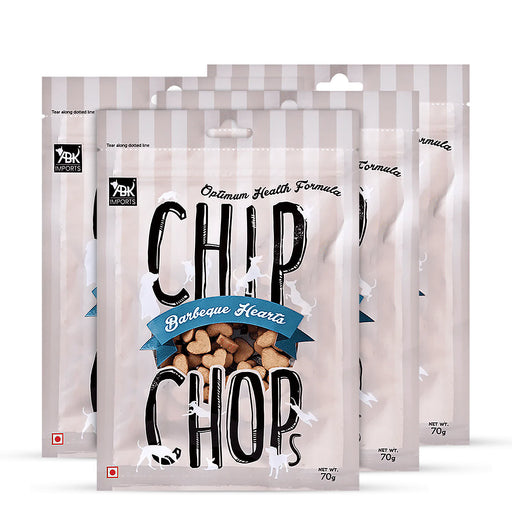 Chip Chops Dog Treats - Barbeque Hearts