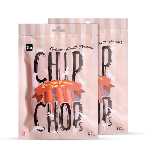 Chip Chops Dog Treats - Chicken Sausages - 70 gm