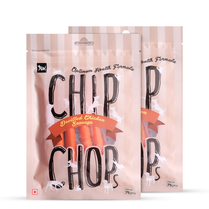 Chip Chops Dog Treats - Chicken Sausages - 70 gm