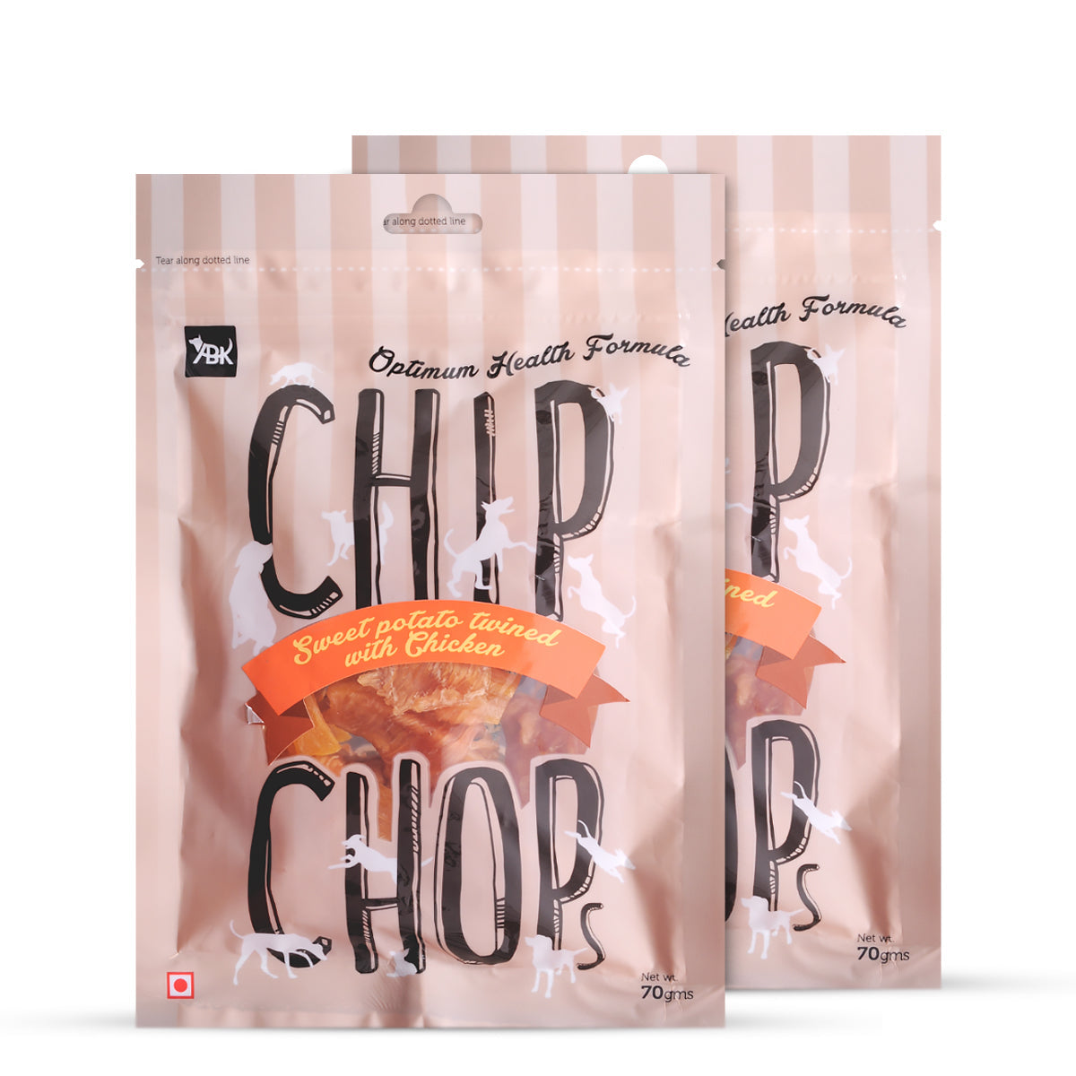 Chip Chops Dog Treats - Sweet Potato Chicken 70g