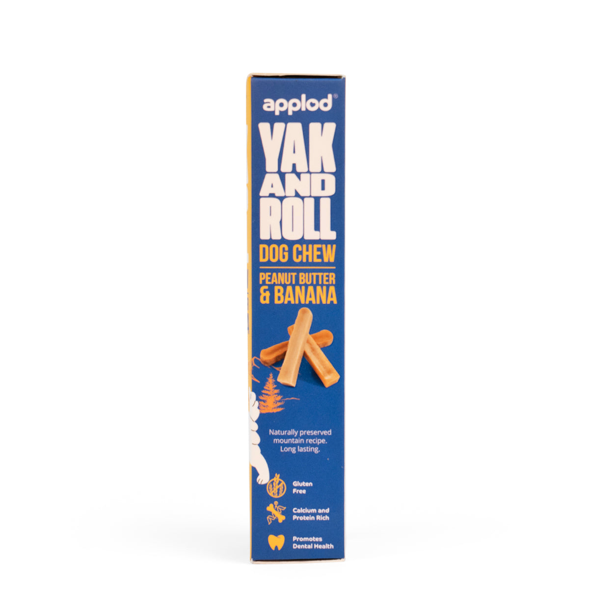 Applod Yak & Roll Peanut Butter & Banana Yak Chew for Dogs