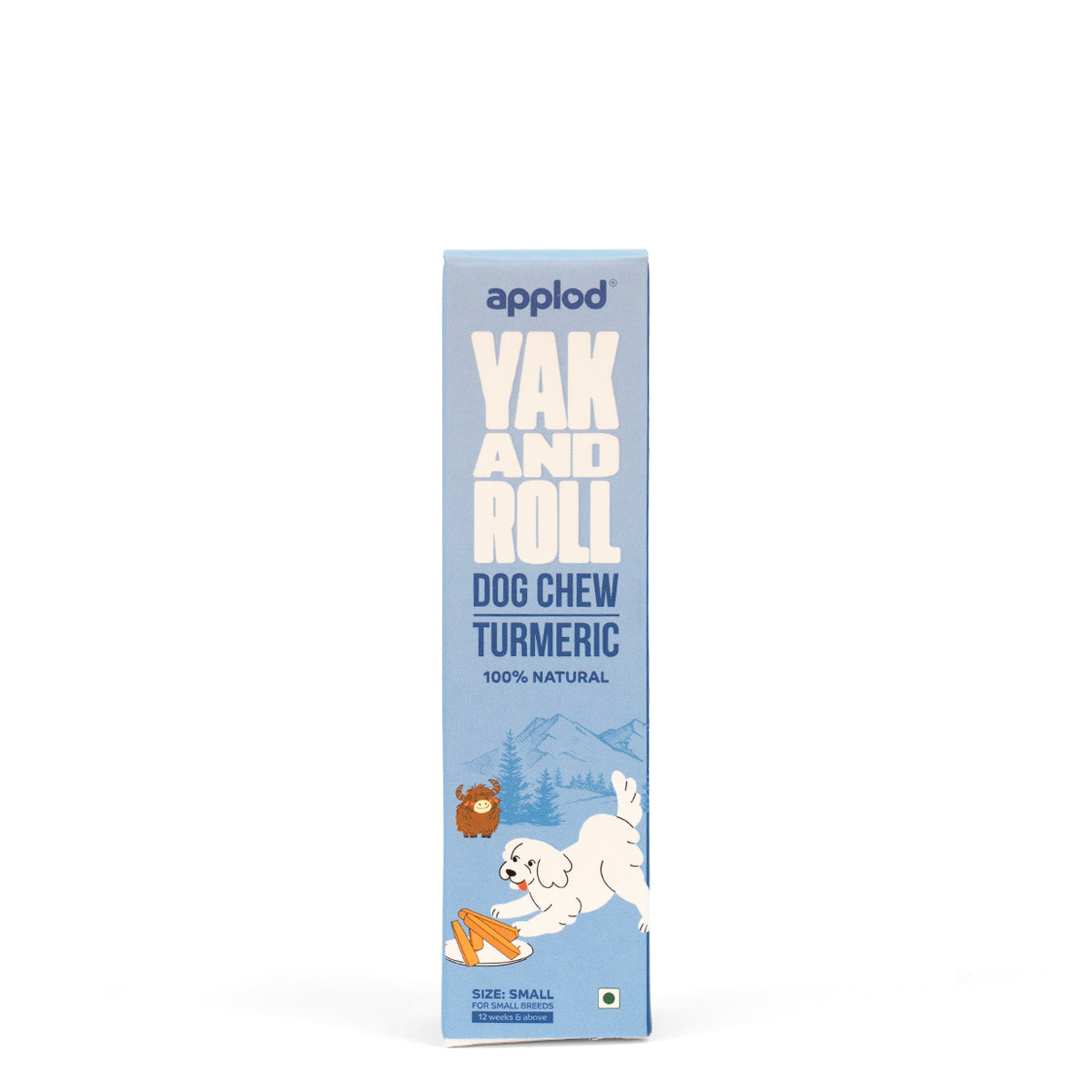 Applod Yak & Roll Natural Yak Chew Turmeric For Dogs