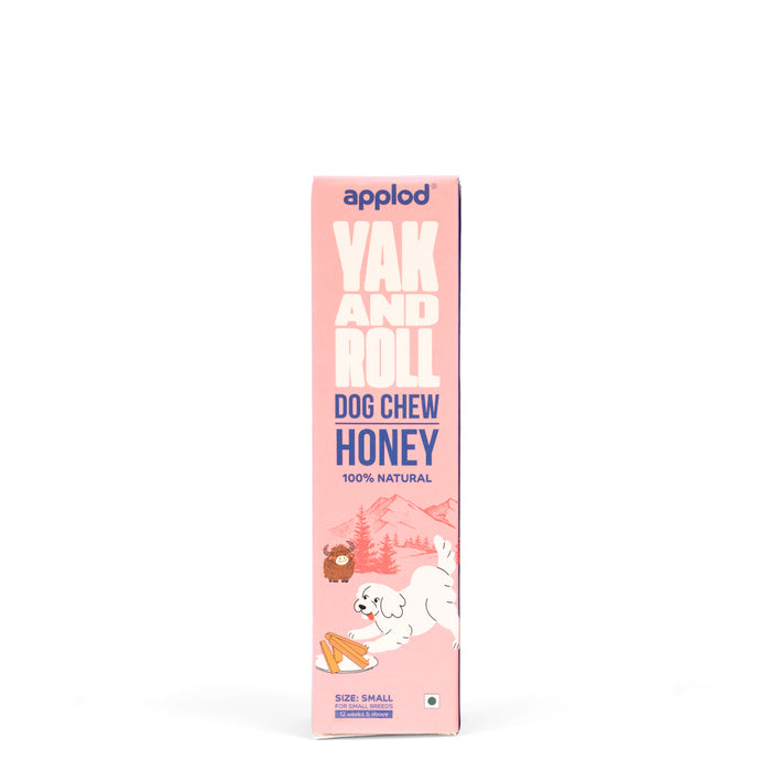 Applod Yak & Roll Natural Yak Chew Honey For Dogs