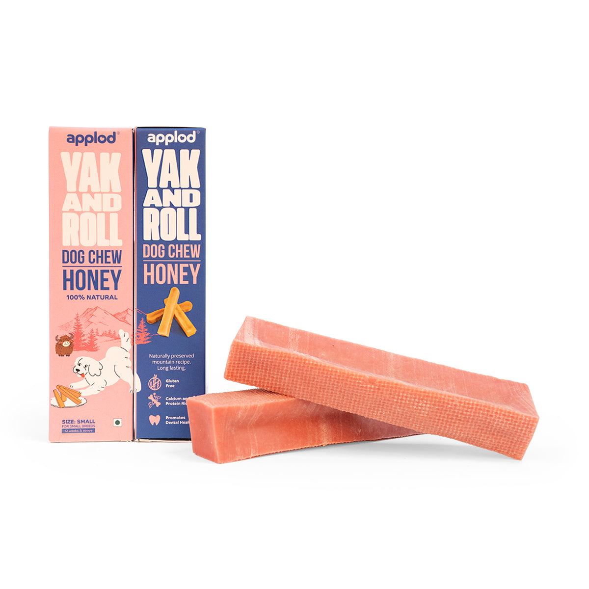 Applod Yak & Roll Natural Yak Chew Honey For Dogs