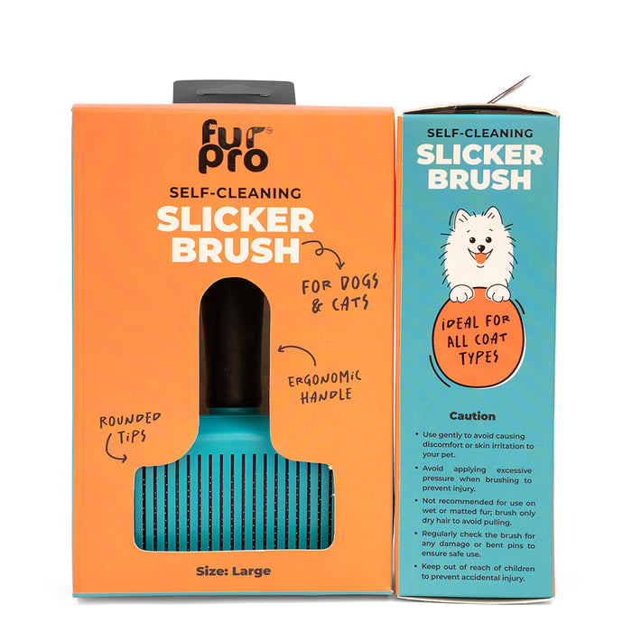 Furpro Self-Cleaning Slicker Brush For Dogs