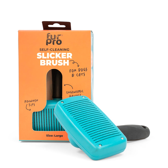 Furpro Self-Cleaning Slicker Brush For Dogs