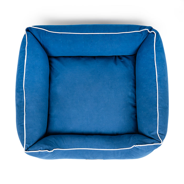 Zl Ultra Soft Navy Lounger Bed For Dogs