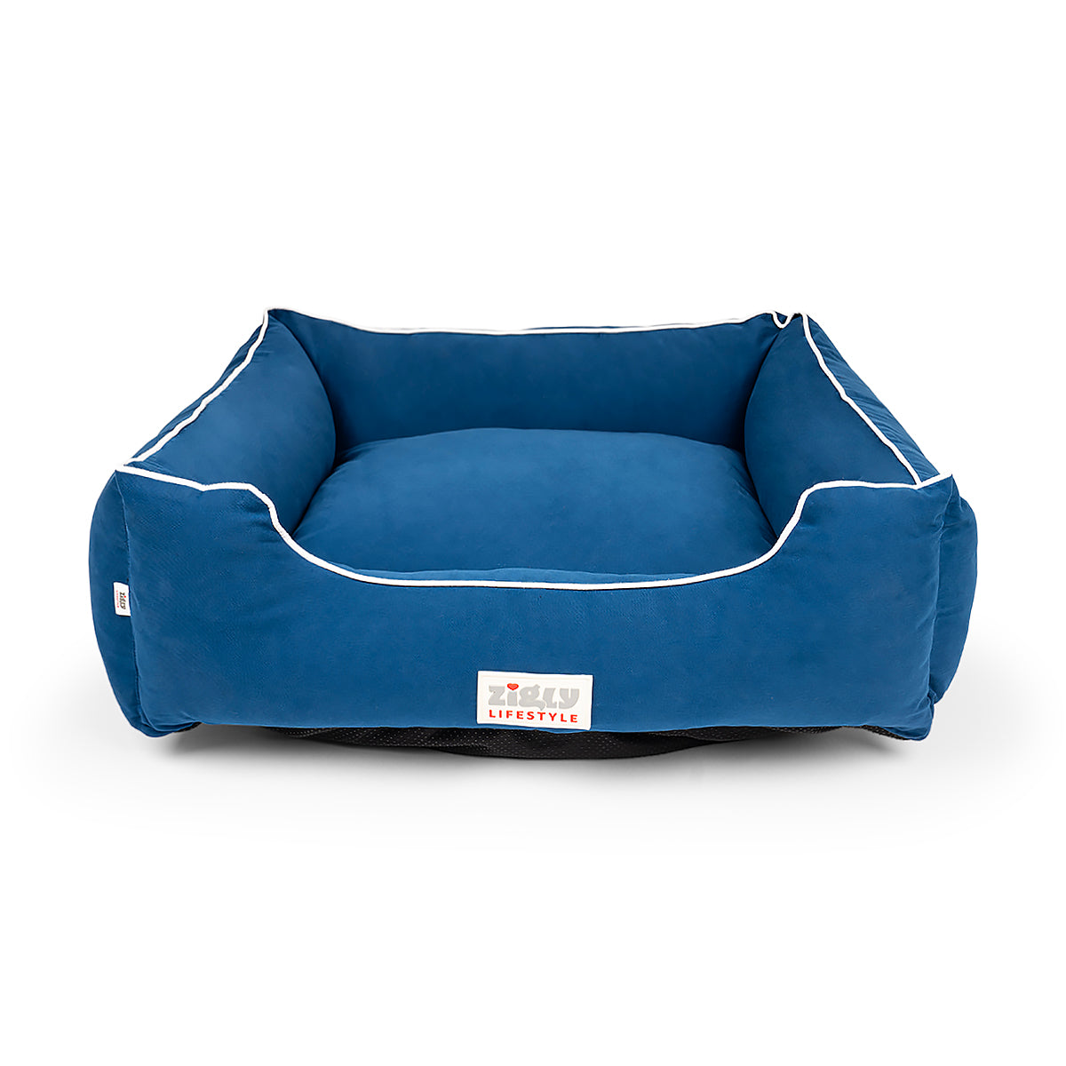 Zl Ultra Soft Navy Lounger Bed For Dogs