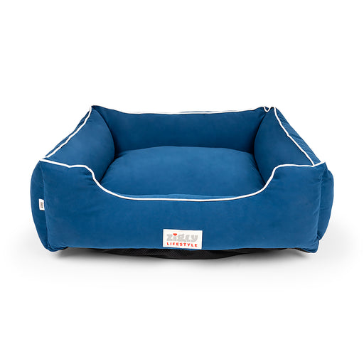 Zl Ultra Soft Navy Lounger Bed For Dogs