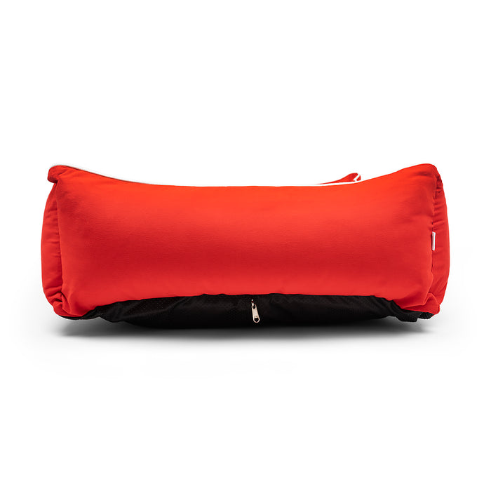 Zl Ultra Soft Red Lounger Bed For Dogs