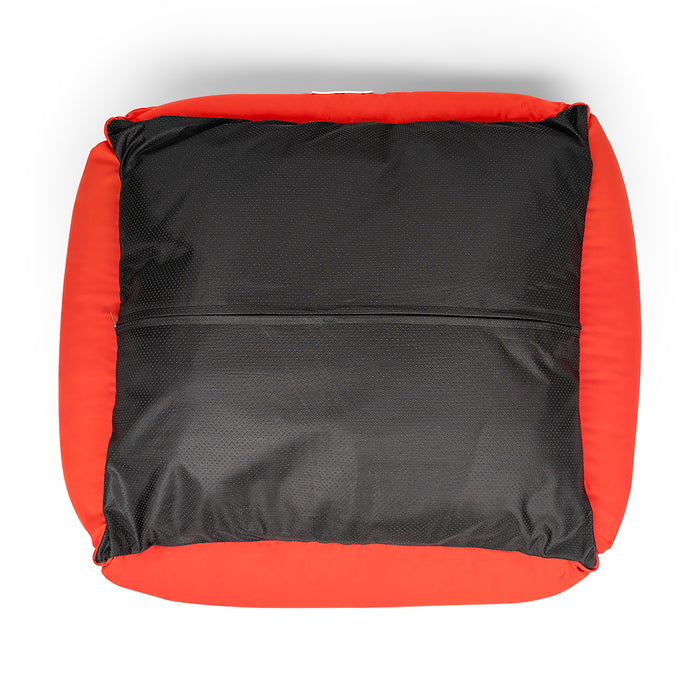 Zl Ultra Soft Red Lounger Bed For Dogs